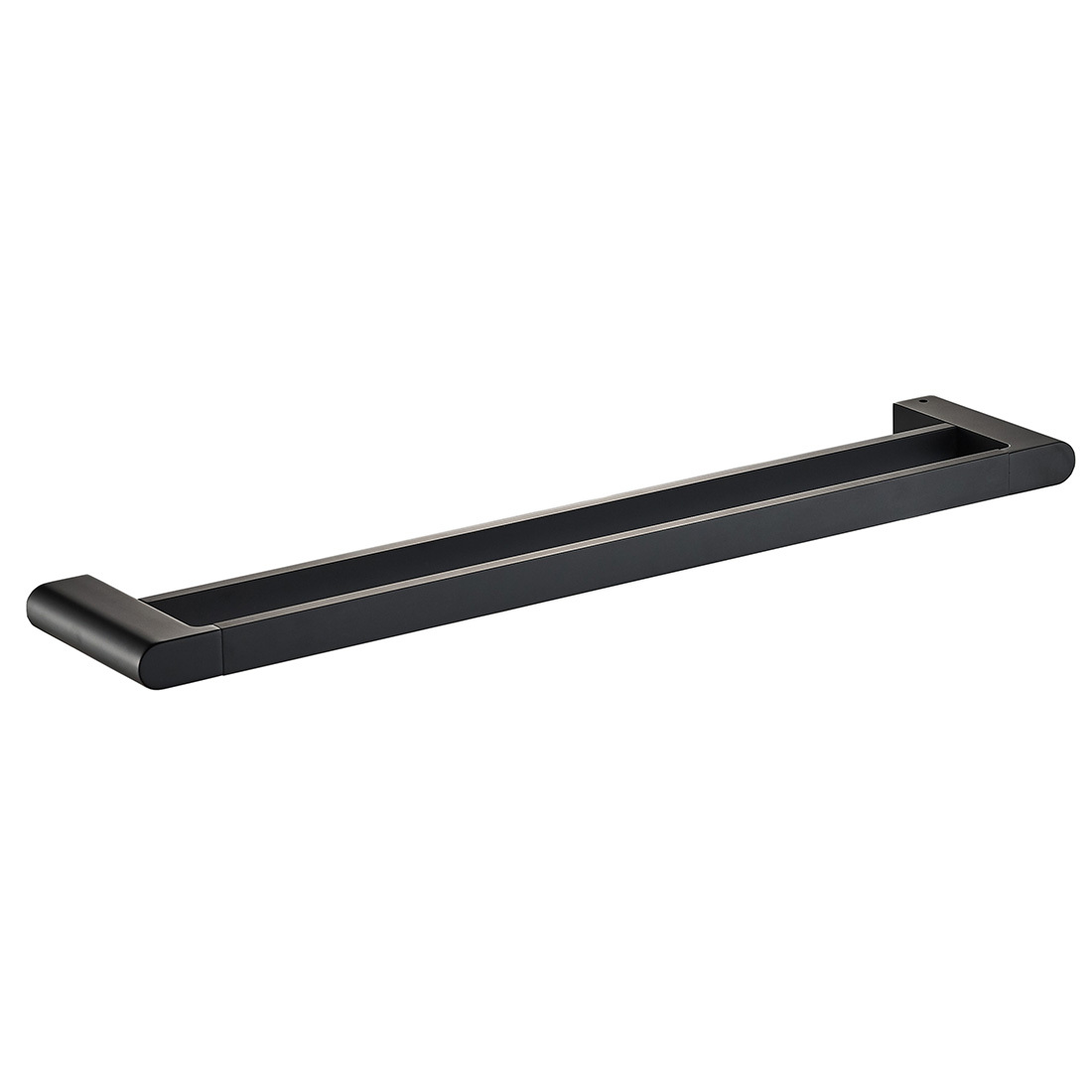 Flores Double Towel Rail 600mm Matte Black