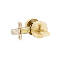 Zanda Jura Elite Round Slimline Deadbolt Single Cylinder Brushed Gold