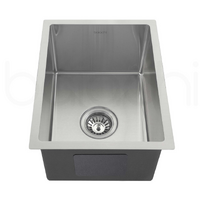 340X440mm Handmade Laundry Kitchen Sink Top/Under Mount Stainless Steel