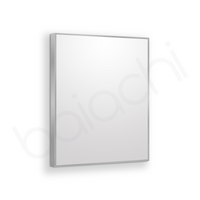 Baiachi Eden Square 600mmx750mm Frame Mirror Brushed Silver