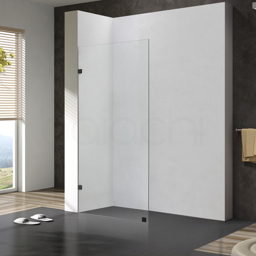 Frameless Shower Screen 1100mm Gun Metal