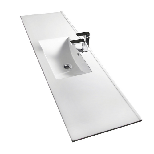 Bathroom Vanity White Ceramic Thin Edge Basin - 120E