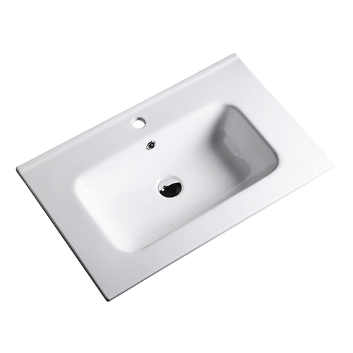 610X465X170mm Bathroom Vanity Cabinet Ceramic Wash Basin Sink Top White 60Q