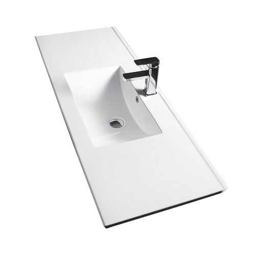 Bathroom Vanity White Ceramic Thin Edge Basin - 90E