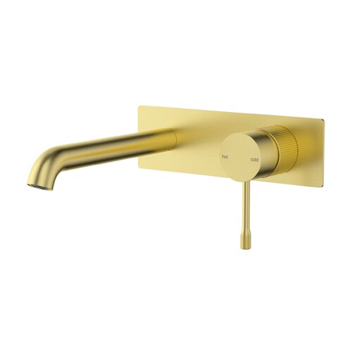 Ikon Linie Wall Mixer With Spout Brushed Gold