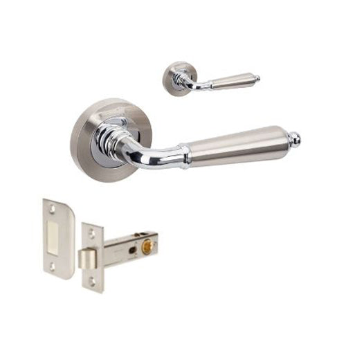 Zanda Oxford Passage Set Brushed Nickel / Chrome Plate