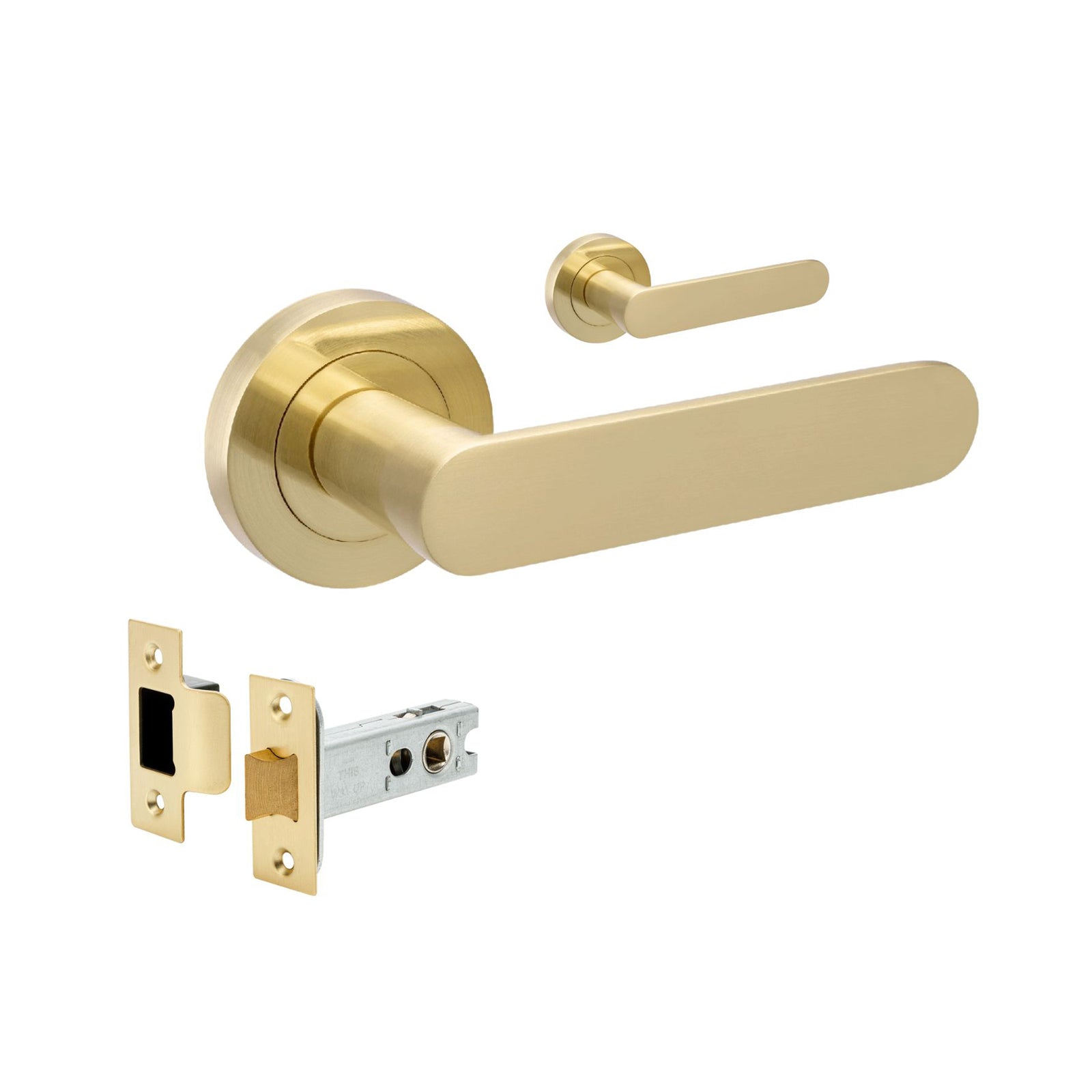 Zanda Duke Passage Set Satin Brass