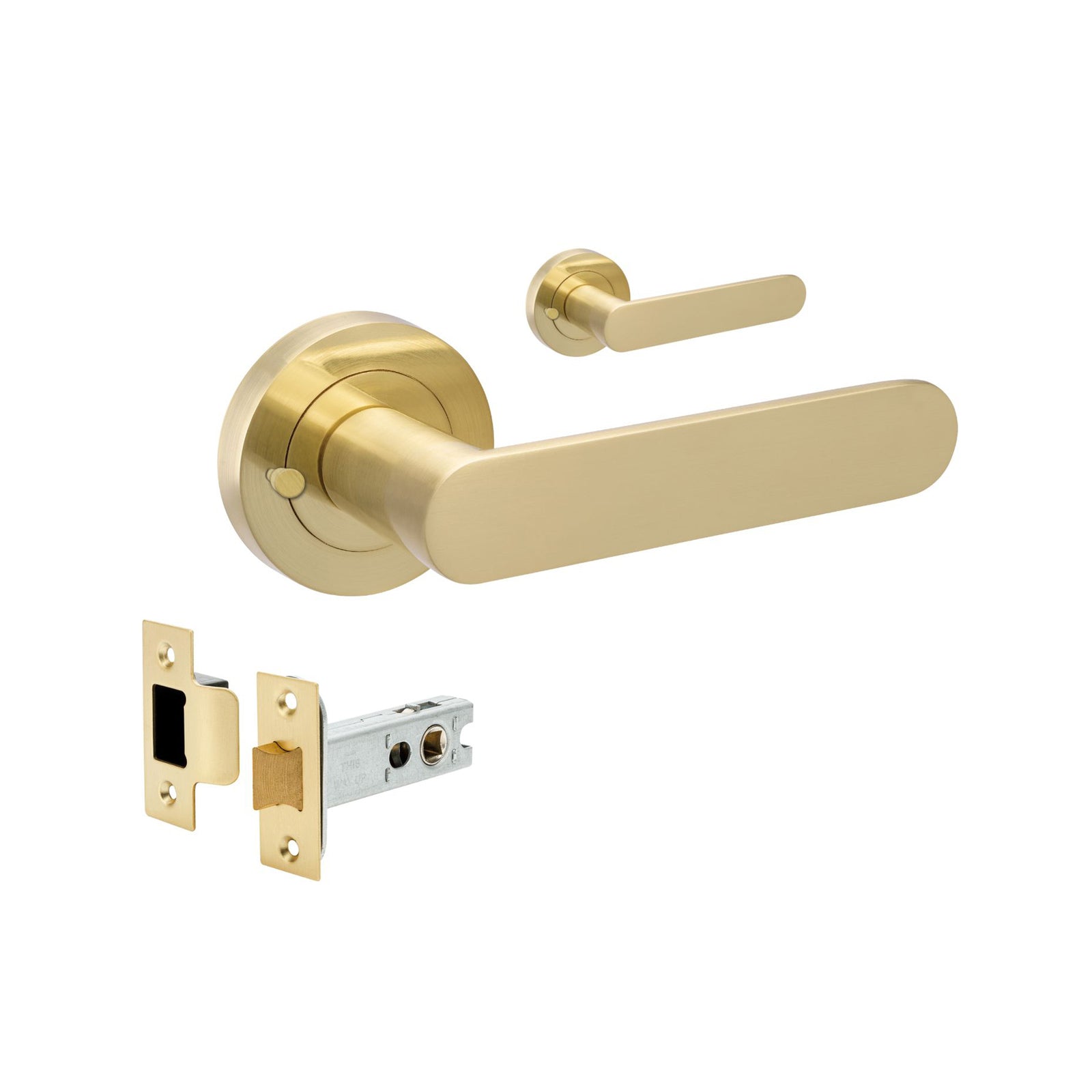 Zanda Duke Privacy Set Satin Brass