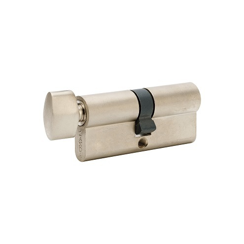 Single Euro Cylinder Brushed Nickel