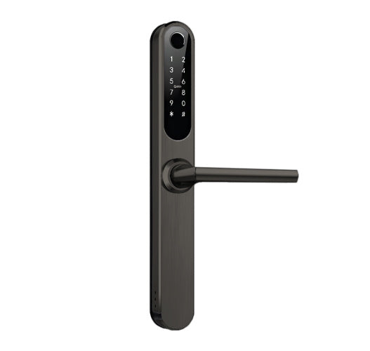 Stealth Smart Lock Longplate 60mm Back Set Mortice Lock Graphite Nickel