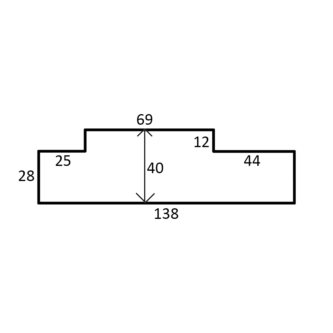 138x40x2100 Meranti Door Jamb Double Rebate LENGTH (12x25/44)