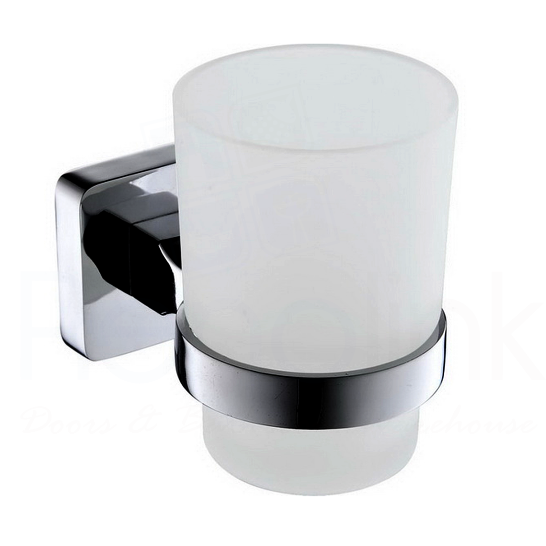 Square 6 Pcs Bathroom Accessory Toilet Paper Towel Robe Holder Rail Soap Chrome