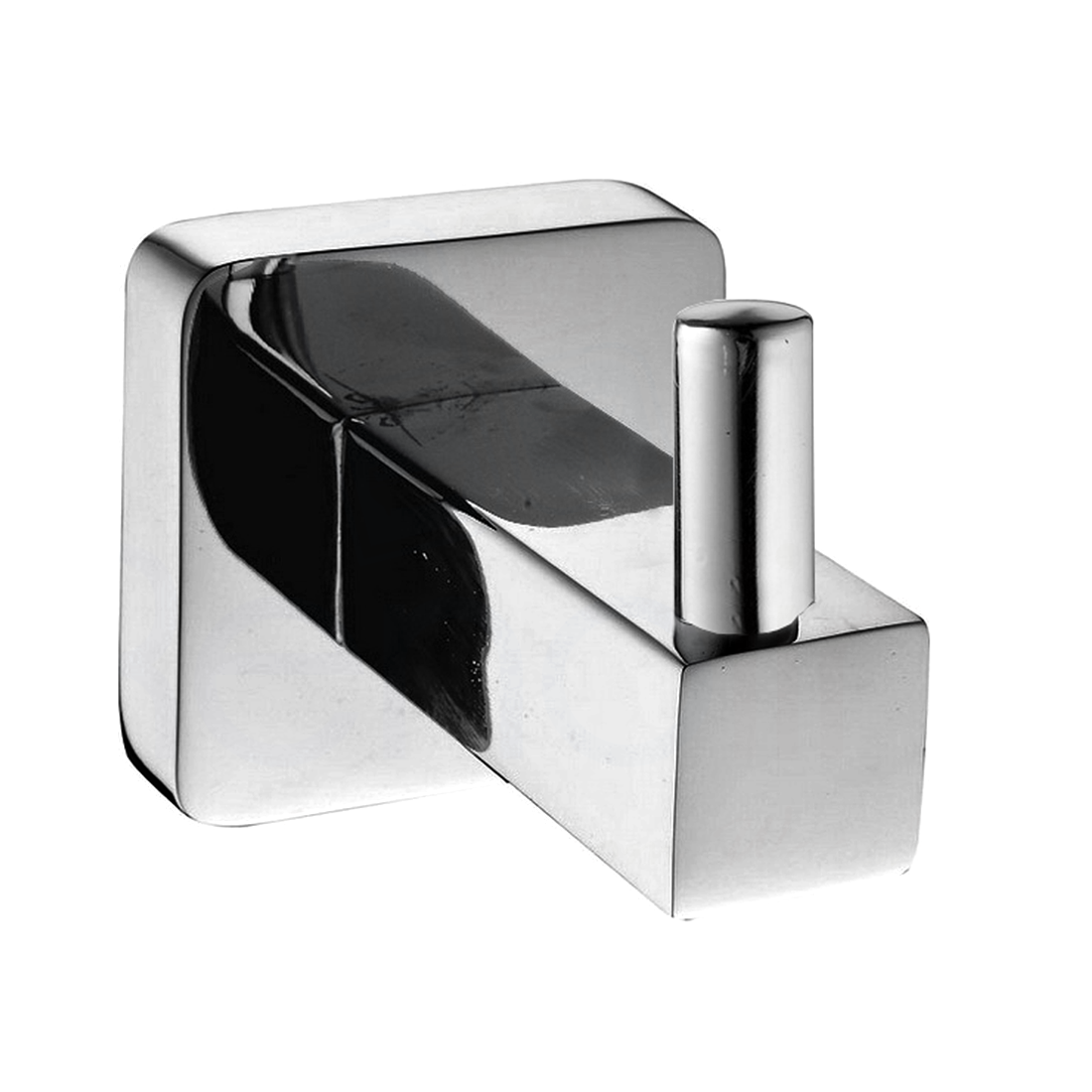 Square 6 Pcs Bathroom Accessory Toilet Paper Towel Robe Holder Rail Soap Chrome