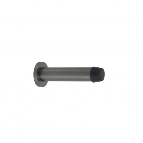 Zanda Solid Brass Door Stop Skirting Mount 85mm Graphite Nickel