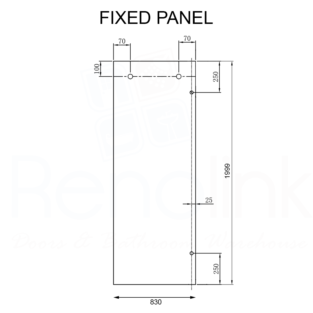 Frameless Wall to Wall Adjustable Sliding Shower Screen 1700x2000mm Matte Black