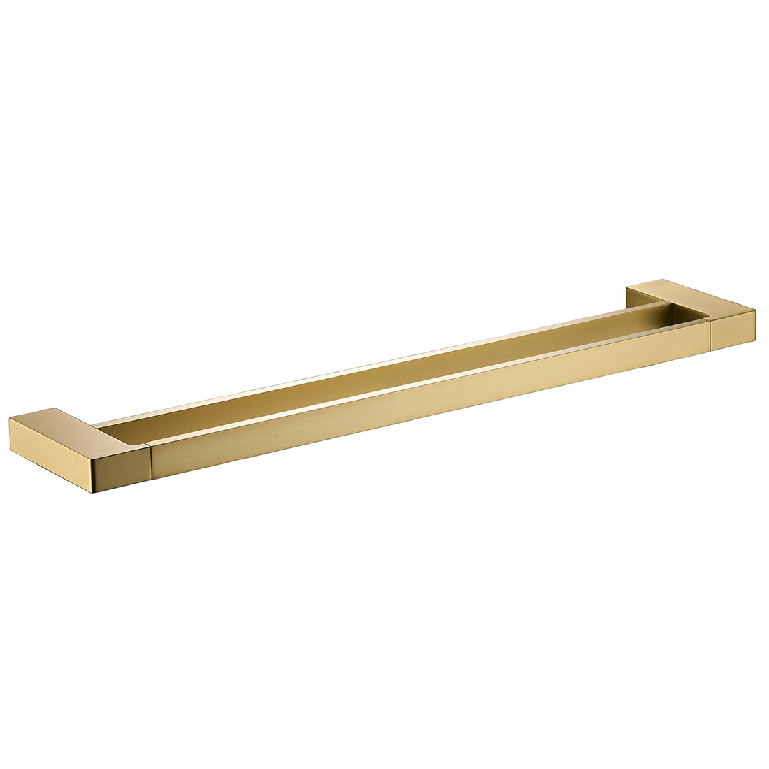 Ikon Ceram Double Towel Rail 600mm Brushed Gold