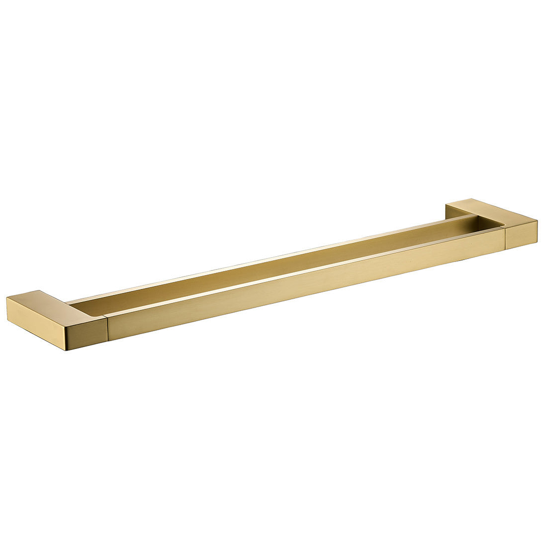 Ikon Ceram Double Towel Rail 800mm Brushed Gold