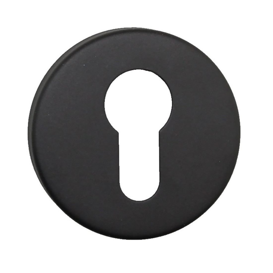 N2LOK Round Euro Cylinder Escutcheon Matte Black