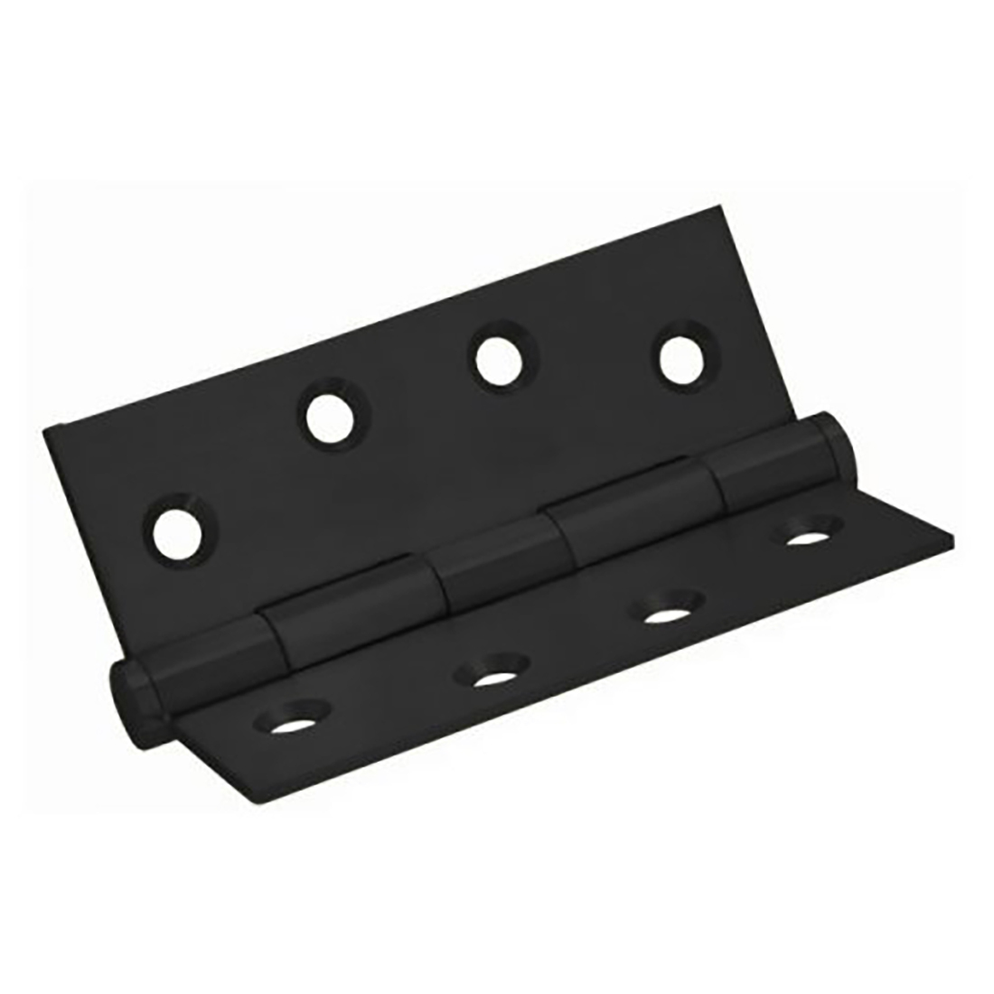 Matt Black Butt Hinge, Loose Pin - 100 x 75 x 2.5mm (pair)