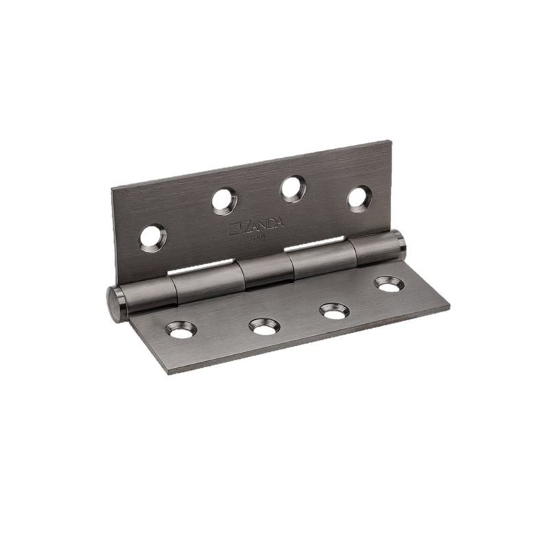 Zanda Graphite Nickel Butt Hinge Fixed Pin 100 x 75 x 2.5mm (Pair)