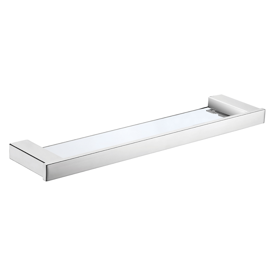 Rosa Glass Shelf Chrome