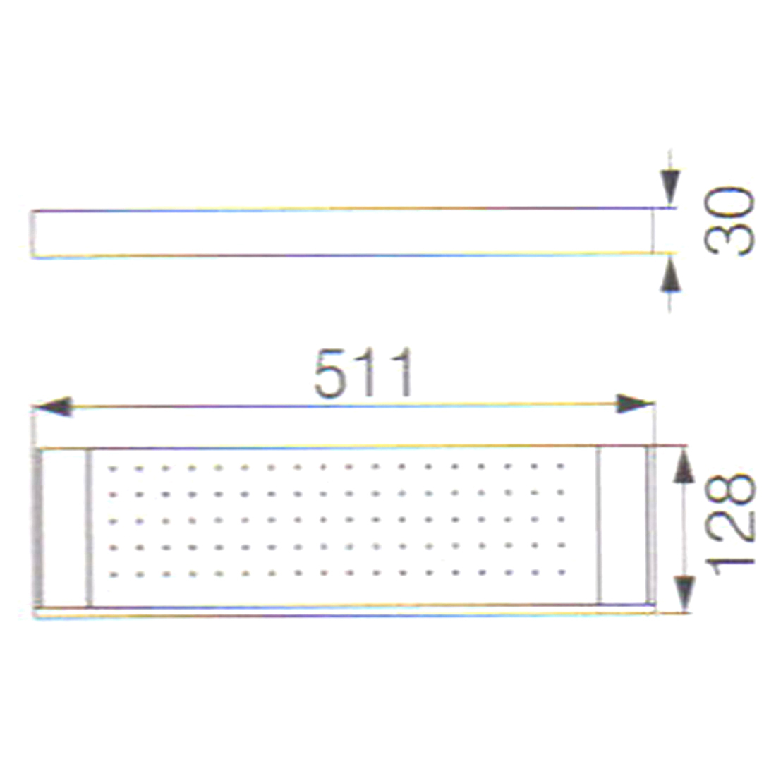 Rosa Glass Shelf Chrome