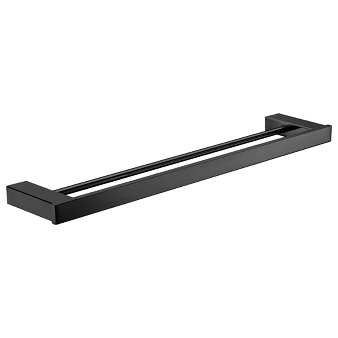 Rosa Double Towel Rail 610mm Matte Black