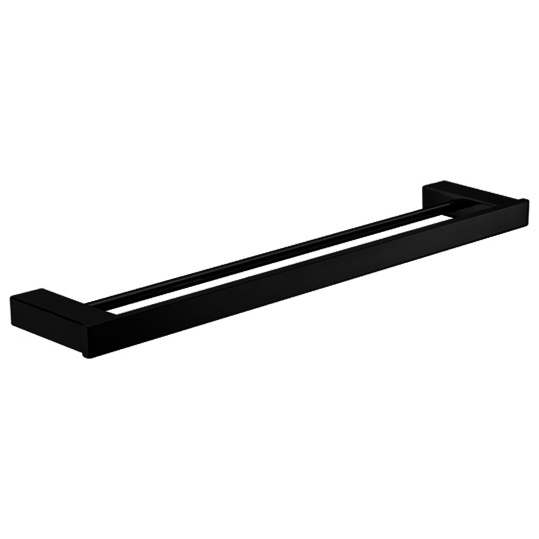 Rosa Double Towel Rail 610mm Matte Black