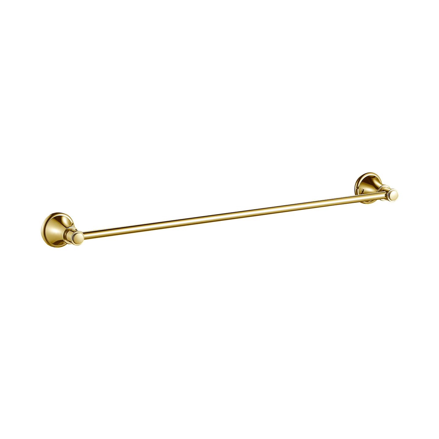 Ikon Clasico Single Towel Rail 600mm Brushed Gold