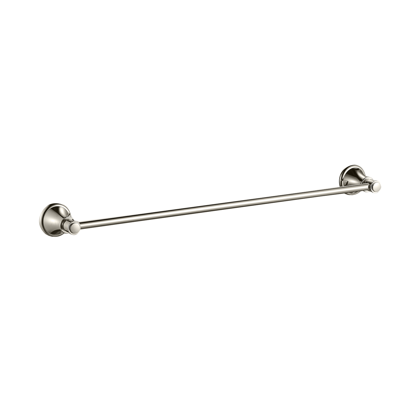 Ikon Clasico Single Towel Rail 600mm Brushed Nickel