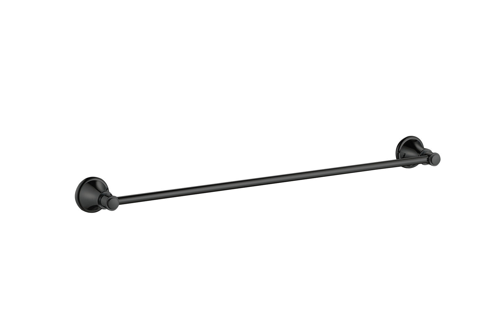 Ikon Clasico Single Towel Rail 600mm Matte Black