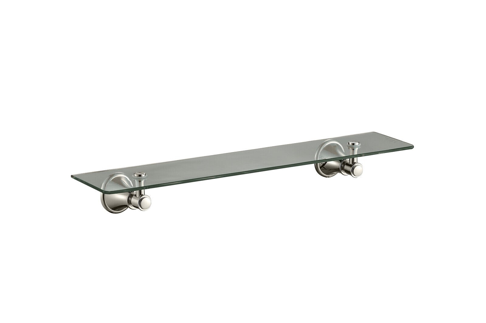 Ikon Clasico Glass Shelf Brushed Nickel