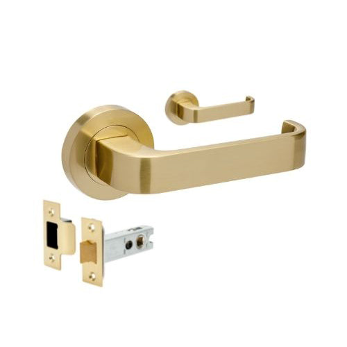 Zanda Streamline Privacy Set Satin Brass