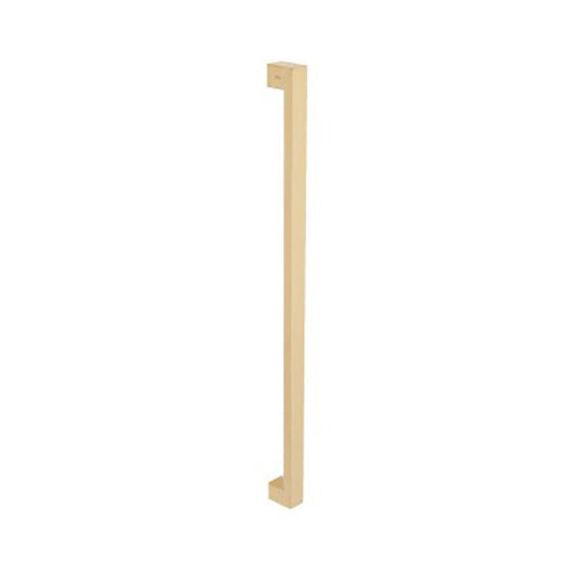 Zanda Polo Pull Handle Back to Back 600mm Satin Brass 316-SS