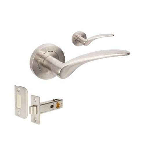 Zanda Apollo Privacy Set Brushed Nickel