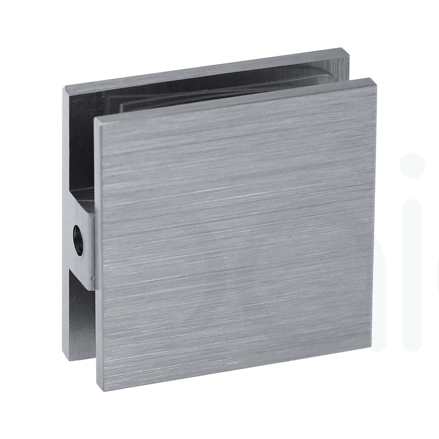 1100mm Fixed Panel Shower Screen Brushed Nickel