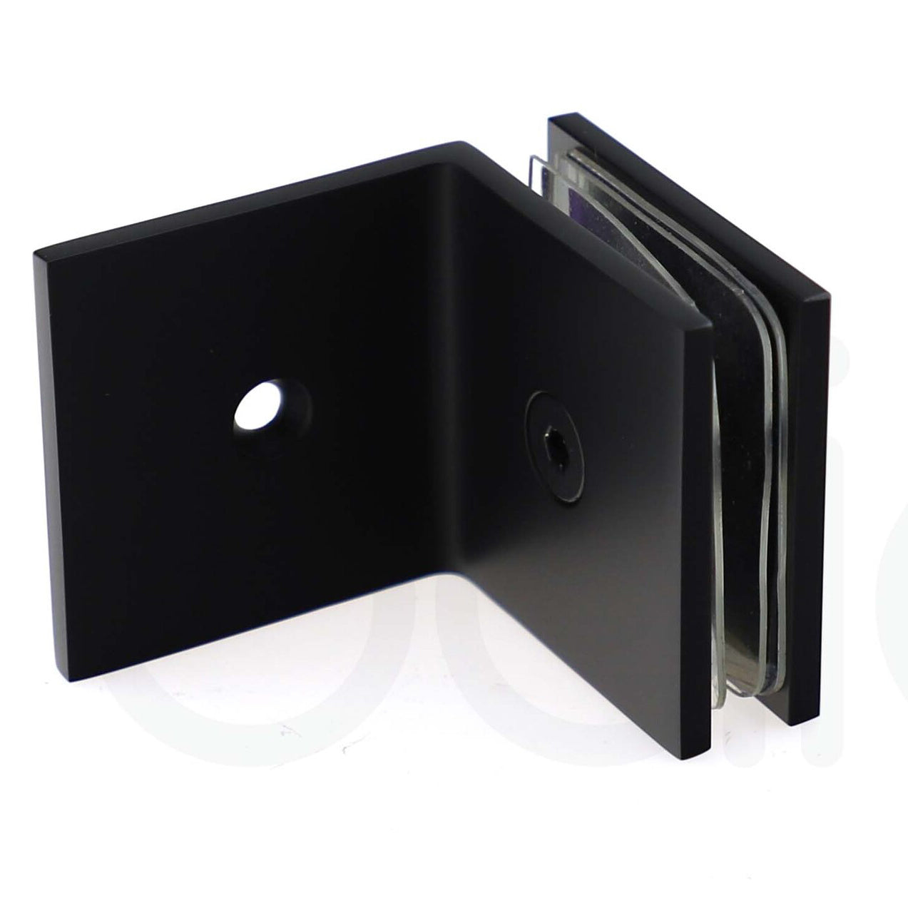 1100mm Fixed Panel Shower Screen Matte Black