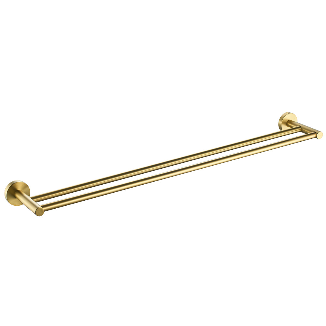 Otus Double Towel Rail 600mm Brushed Gold