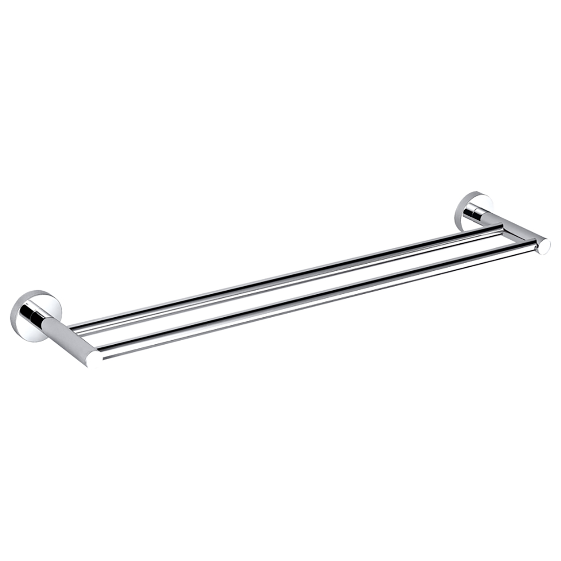 Otus Double Towel Rail 750mm Chrome