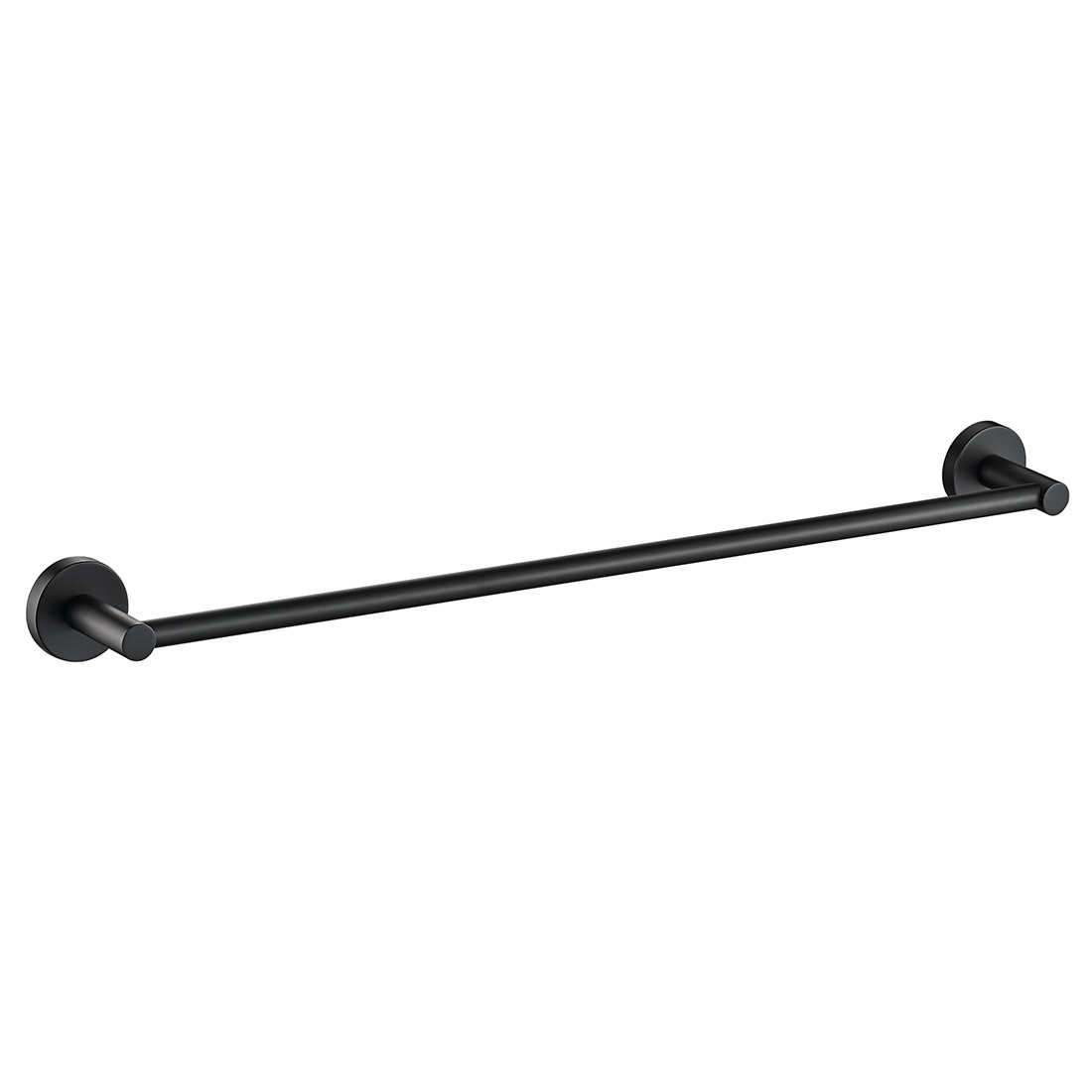 Otus Single Towel Rail 600mm Matte Black