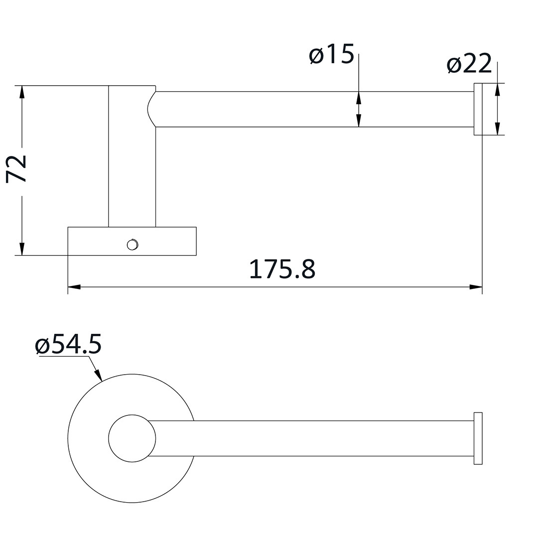 Otus Toilet Roll Holder Gun Metal