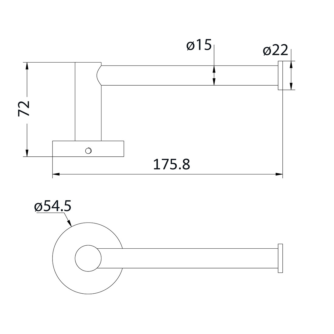 Otus Toilet Roll Holder Chrome