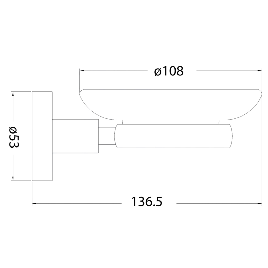 Otus Soap Holder Chrome