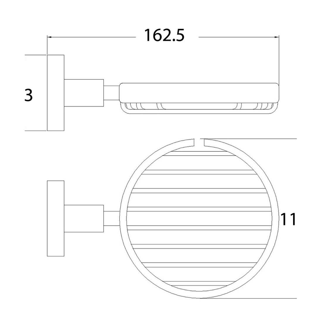 Otus Soap Holder Brushed Nickel