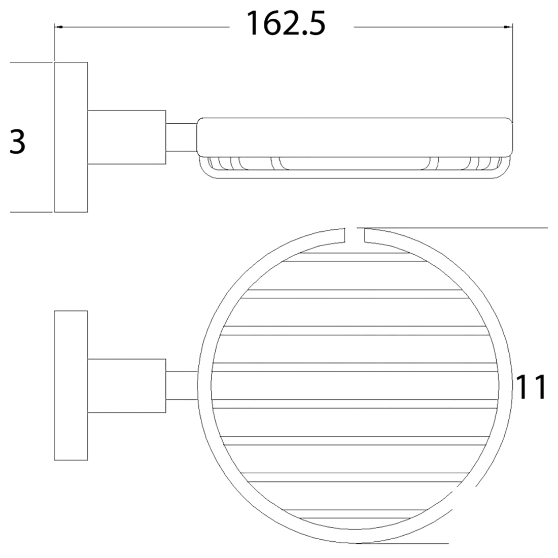 Otus Soap Holder Chrome