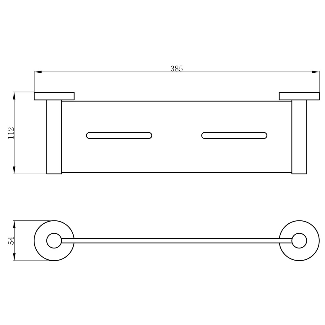 Otus Metal Shelf Matte Black