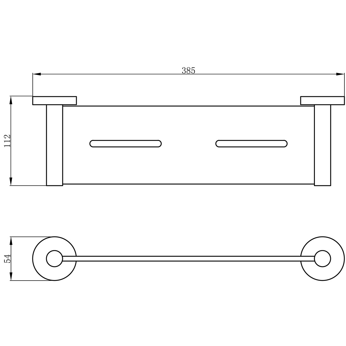 Otus Metal Shelf Gun Metal