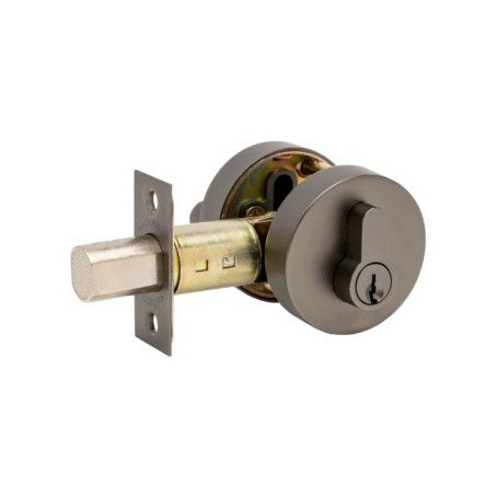 Zanda Jura Elite Round Slimline Deadbolt Single Cylinder Gun Metal