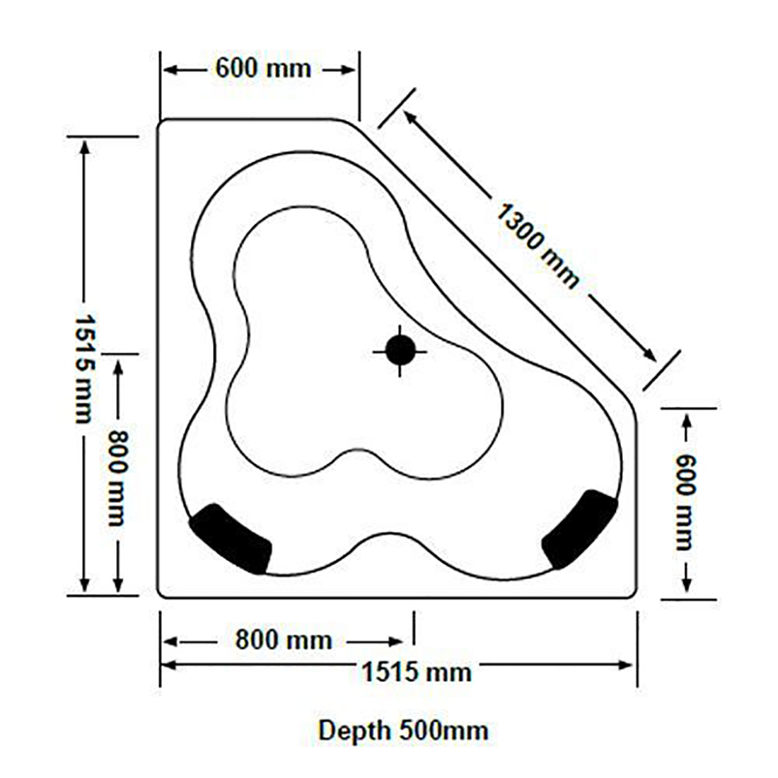 Drop-in Spa Bath Tub