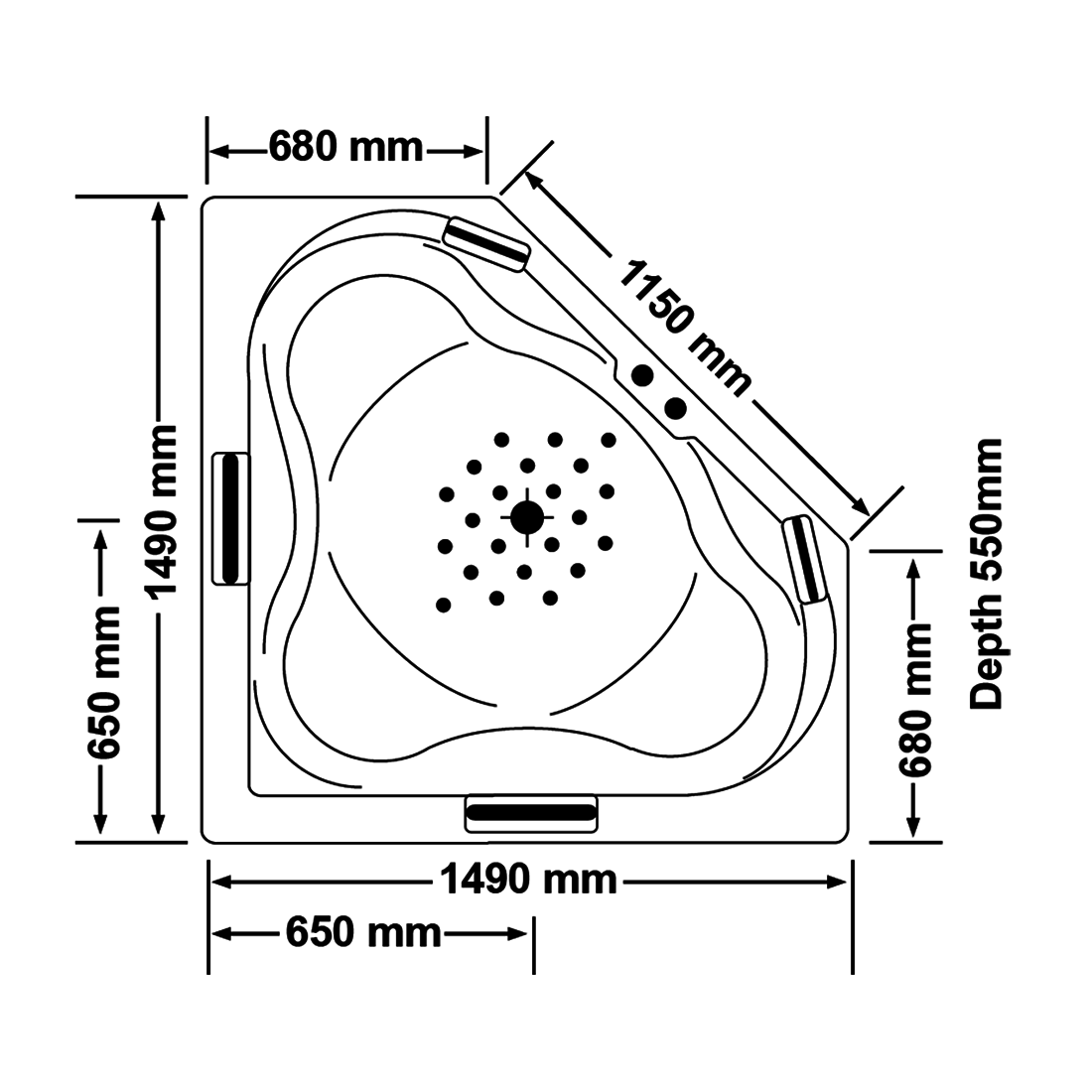 Drop-in Bath Tub